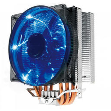 Кулер CROWN CM-4 для Intel/AMD, TDP 160Вт, 4-pin, подшипник, blue Led 154*124*84 мм